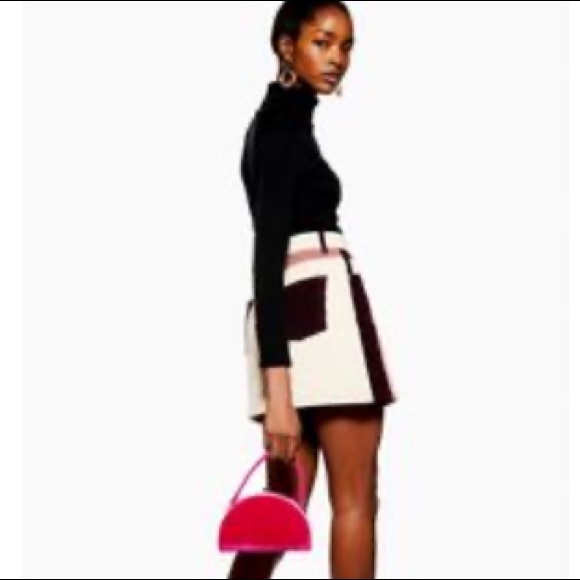 Rare Topshop color block corduroy skirt - Picture 3 of 6